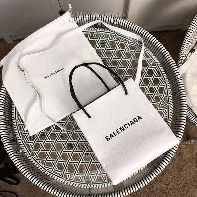 Balenciaga女包 巴黎世家迷你方形購物包 巴黎世家小牛皮手提袋  csbl1082